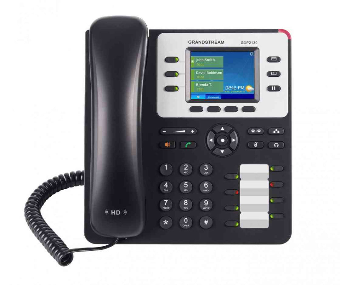 *Ls Grandstream Gxp2130 3 Line Ip Phone, 3 Sip Accounts, 320x240 Colour Lcd Screen, Hd Audio, Built In Bluetooth