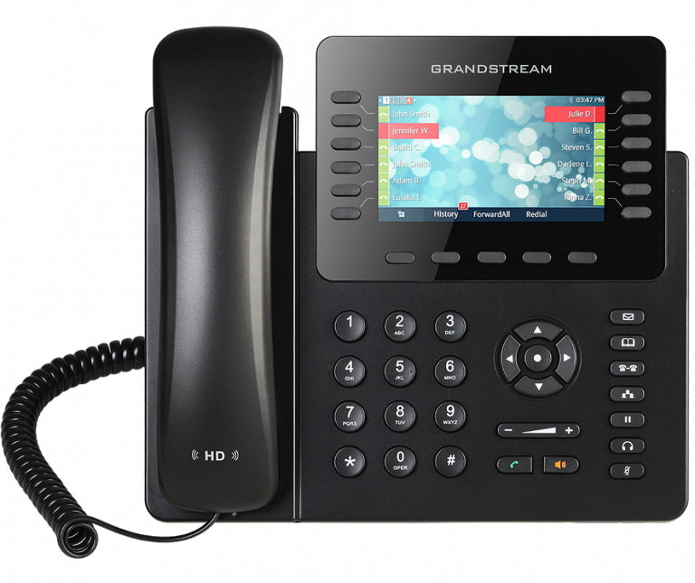 *Ls* Grandstream Gxp2170 12 Line Ip Phone, 6 Sip Accounts, 480x272 Colour Screen, Hd Audio, Build In Bluetooth, Powerable Via Poe
