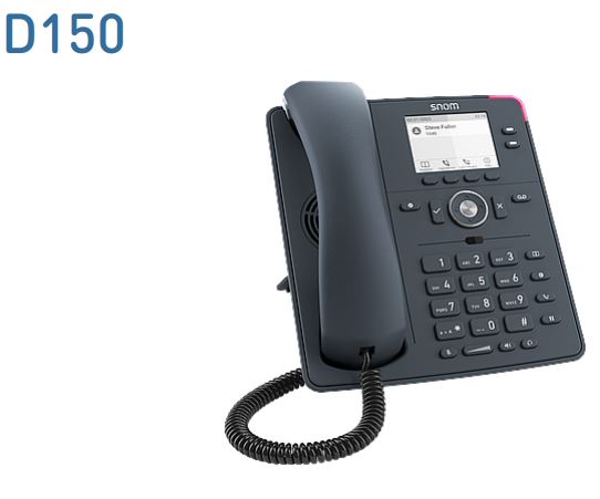 Snom D150 Desk Telephone, Po E, Hd Audio, Suitable For Ip Desk Phone, Indoor& Wall Mounting,