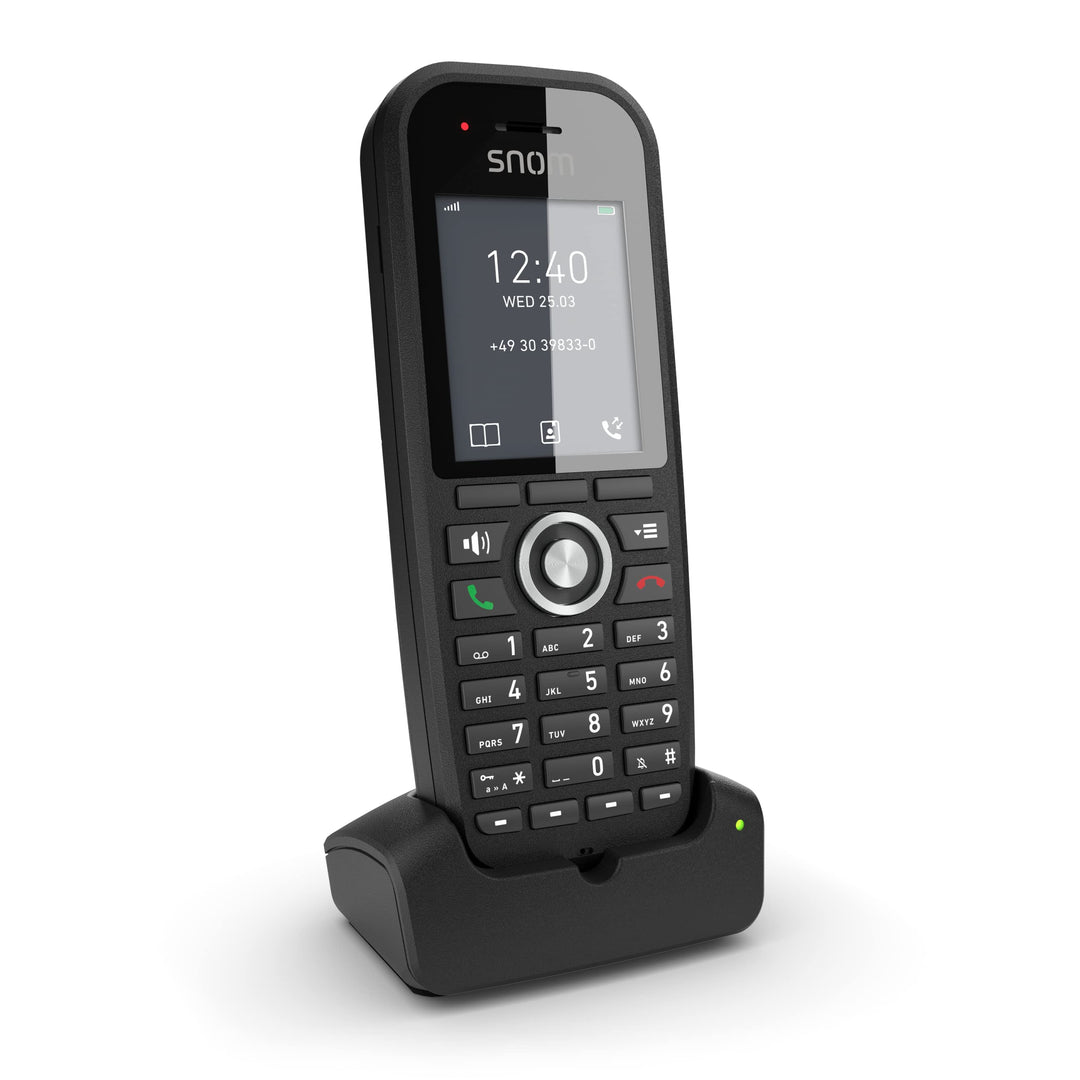 Snom M30 Ip Dect Handset, Multicell Compadible, Backlit Keyboard, Long Stangby Time, Hold Or Forward, Black **Please Add Ips 4661 Au**