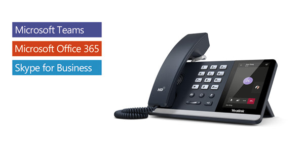 Yealink T55 A Skype For Business Edition, Ip Phone, 4.3' Screen, Hd Voice, Usb, Dual Gigabit, (Power Adapter & Wall Mount Bracket Optional)