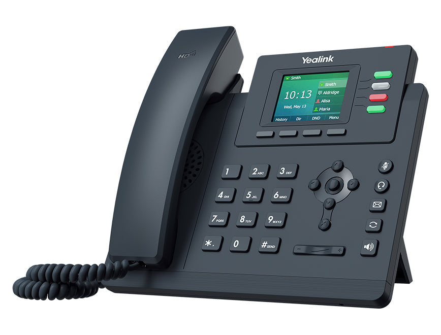Yealink T33 G 4 Line Ip Phone Entry Level, 320x240 Colour Display, Dual Gigabit Ports, Po E, Hd Voice Quality, No Power Adapter Included, Zoom, Hd Voice
