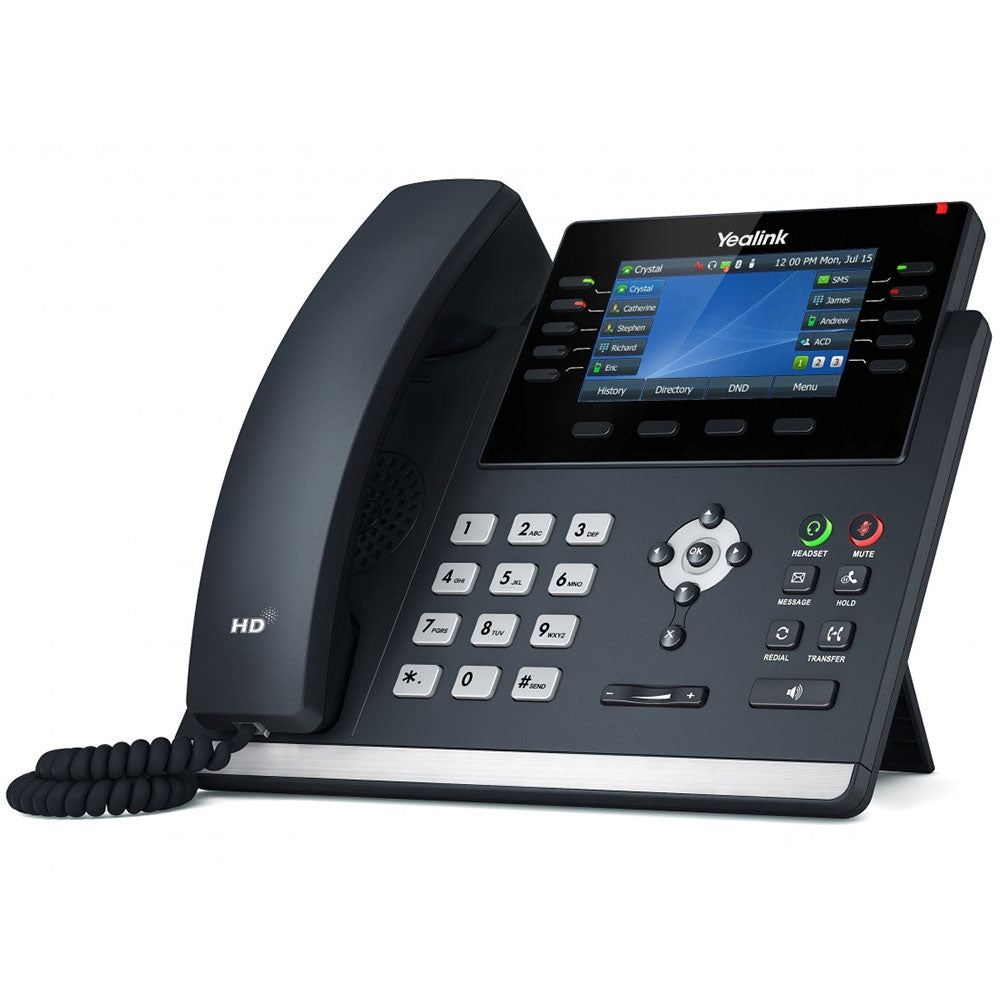 Yealink T46 U 16 Line Ip Phone, 4.3' 480x272 Pixel Colour Lcd With Backlight, Dual Usb Ports, Poe Support, Wall Mountable, Dual Gigabit,(T46 S)