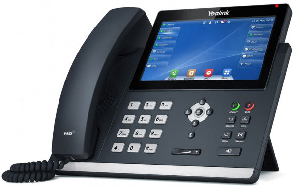 Yealink T48 U 16 Line Ip Phone, 7' 800x480 Pixel Colour Touch Screen, Optima Hd Voice, Dual Gigabit Ports, 1 Usb Port For Bt40/Wf40/Recording, (T48 S)