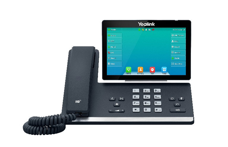 Yealink Sip T57 W, 16 Line Ip Hd Phone, 7' 800 X 480 Colour Screen, Hd Voice, Dual Gig Ports, Built In Bluetooth And Wi Fi, Usb 2.0 Port, Sbc Ready