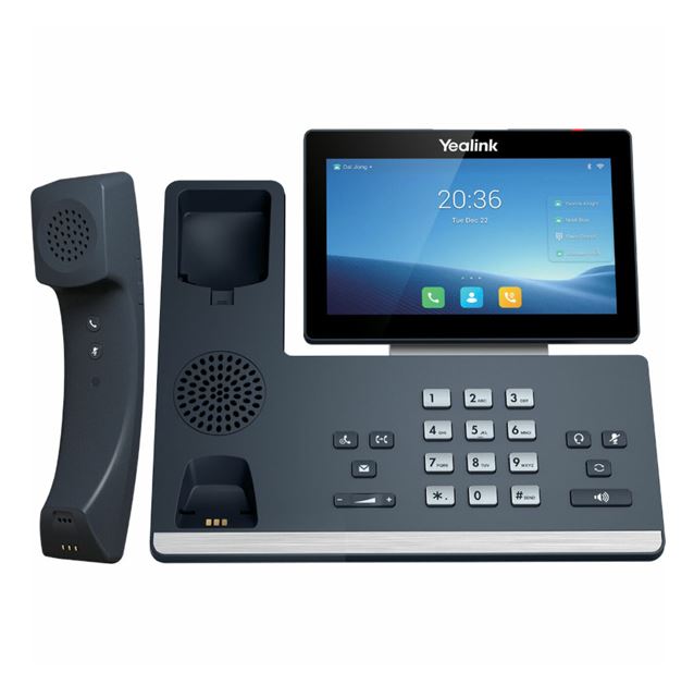 Yealink T58 Wp 16 Line Ip Hd Android Phone, Colour Touch Screen, Bt Handset (Bth58), Hd Voice, Dual Gig Ports, Built In Bluetooth & Wi Fi, Usb 2.0 Port