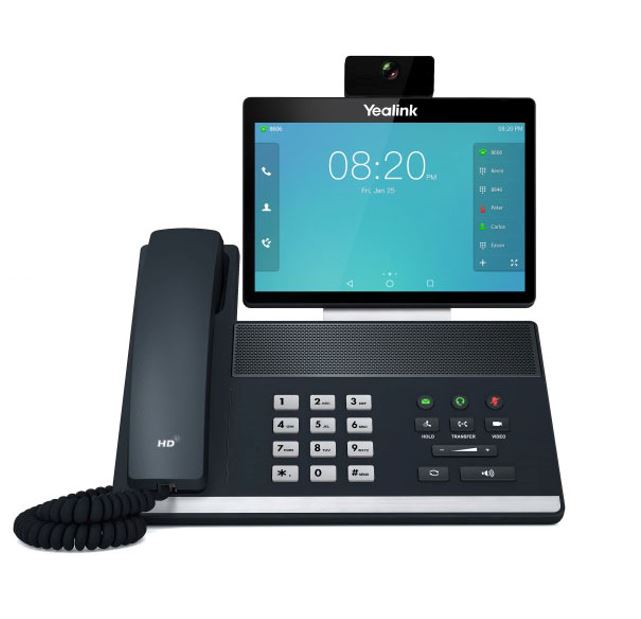 Yealink Sip Vp59 16 Line Ip Full Hd Video Phone, 8' 1280 X 800 Color Touch Screen, Hd Voice, Dual Gig Ports, Bluetooth, Wi Fi, Usb, Hdmi, 29 Dss Keys