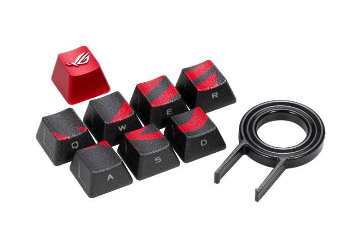 Asus Rog Gaming Keycap Set Premium Textured Side Lit Design For Fps/Moba Keys
