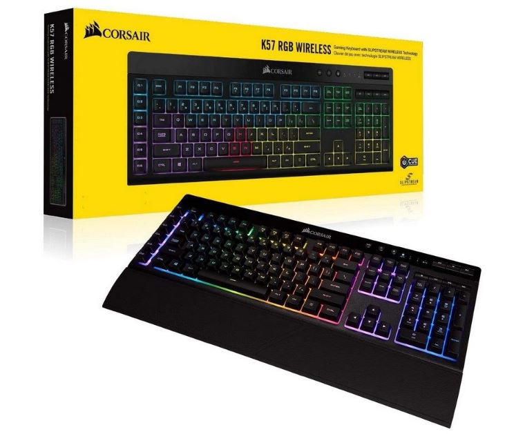 Corsair K57 Sub 1ms Slipstream Wireless Rgb, 6x Macros, Capellix Le Ds, Gaming Keyboard