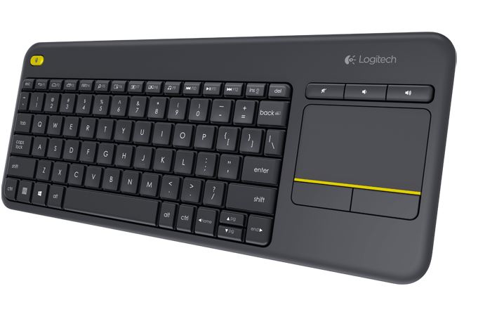 Logitech K400 Plus Wireless Keyboard With Touchpad & Entertainment Media Keys Tiny Usb Unifying Receiver For Htpc Connected T Vs ~Kblt K830 Bt