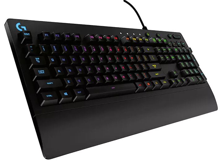 Logitech G213 Prodigy Rgb Gaming Keyboard, 16.8 Million Lighting Colors Mech Dome Backlit Keys Dedicated Media Controls Spill Resistant Durable