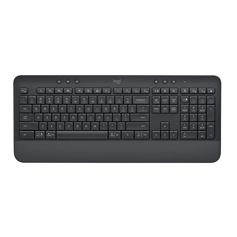 Logitech Signature K650 Comfort Full Size Wireless Keyboard With Wrist Rest Graphite
