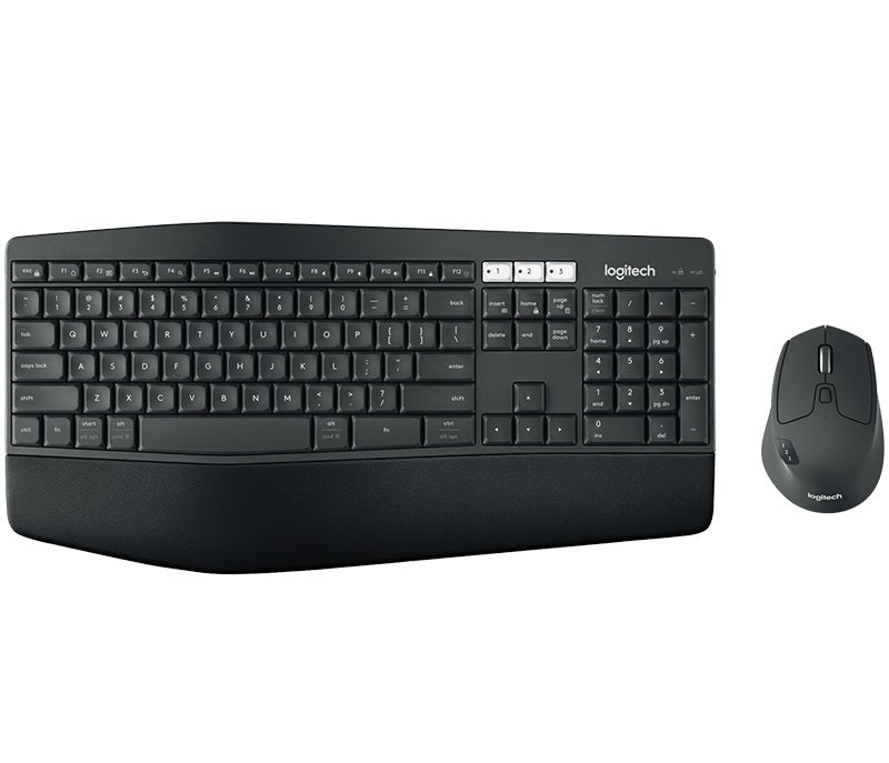 Logitech Mk850 Wireless Desktop Keyboard Mouse Combo 3 Year Battery Incurve Keys Low Profile Cushioned Palm Rest ~920 002510 Kblt Mk710 Kblt Mx800
