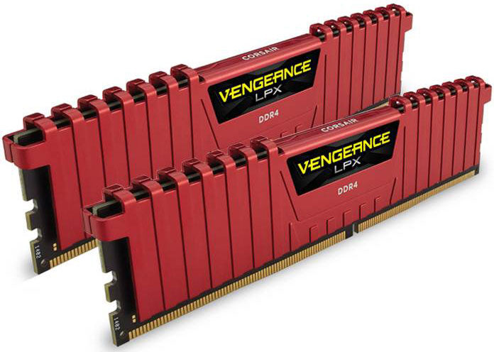 (Ls) Corsair Vengeance Lpx 32 Gb (2x16 Gb) Ddr4 2666 M Hz C16 Desktop Gaming Memory Red Ls
