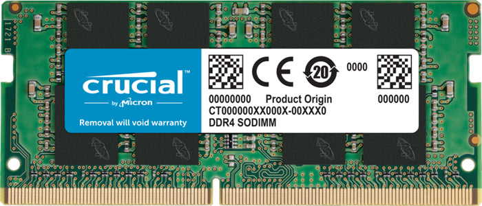 Crucial 16 Gb (1x16 Gb) Ddr4 Sodimm 3200 M Hz Cl22 1.2 V Un Ranked Notebook Laptop Memory Ram