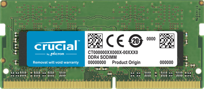 Crucial 32 Gb (1x32 Gb) Ddr4 Sodimm 3200 M Hz Cl22 1.2 V Dual Ranked Notebook Laptop Memory Ram