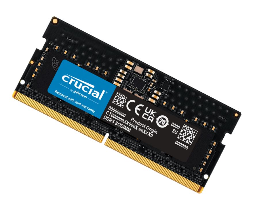 Crucial 32 Gb (1x32 Gb) Ddr5 Sodimm 5600 M Hz Cl46 Notebook Laptop Memory ~Ct32 G52 C42 S5