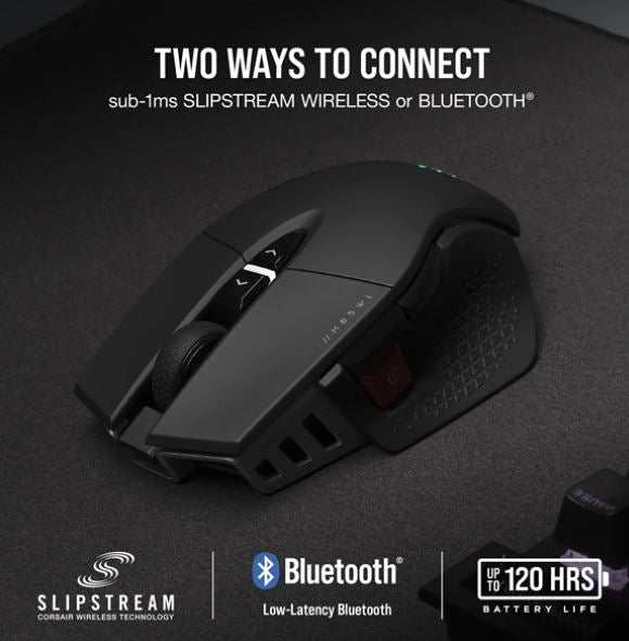 Corsair M65 Rgb Ultra Wireless Tunable Fps Gaming Mouse Black, Corsair Marksman 26,000 Dpi Optical Sensor, I Cue Software.