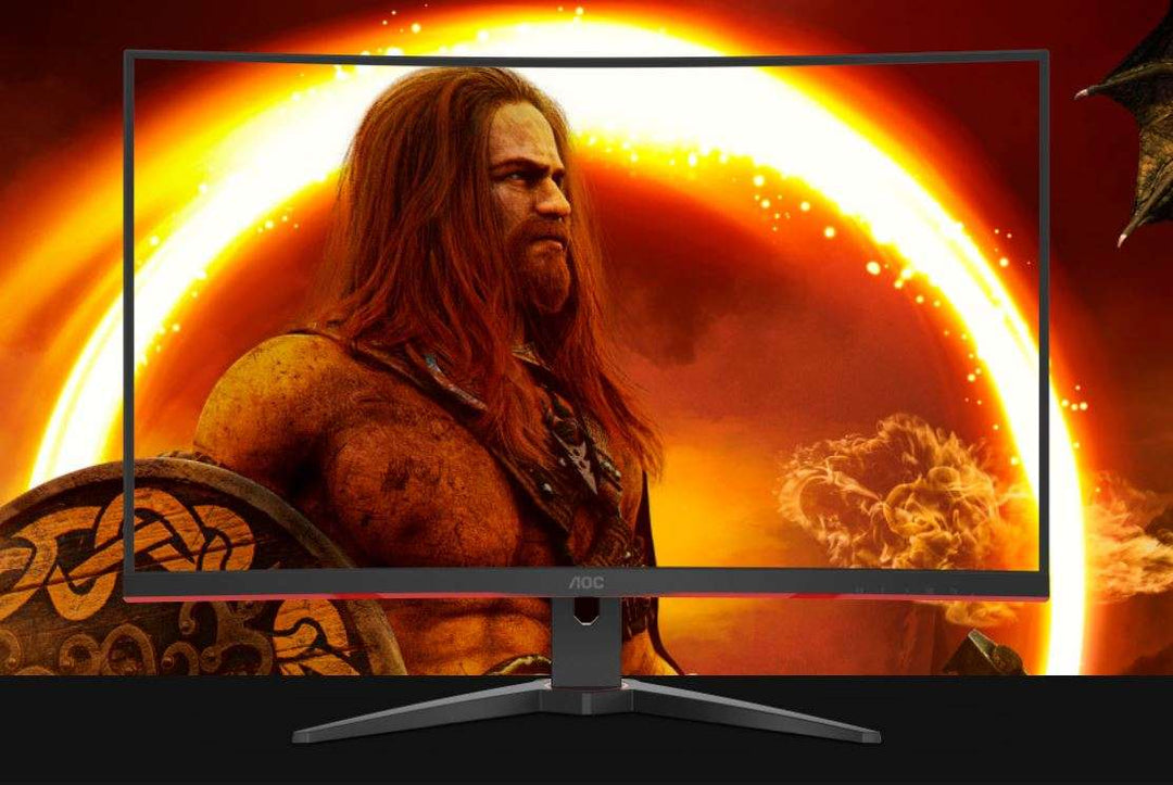 Aoc 31.5' Curved 0.5ms 240 Hz, Fhd 1080 Free Sync Premium, Ultra Narrow Border Gamer's Choice Dp X 1, Hdmi X 2. Vesa100mm Low Blue Monitor