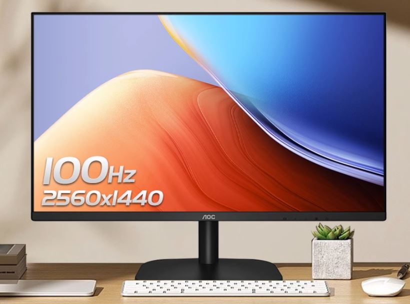 Aoc 27' Q27 B2 S2 27' Ips 2 K Qhd 2560x1440, 4ms, 100 Hz , Ips, ,Adaptive Sync, Dp, Hdmi,Vesa 100x100mm (Ls)
