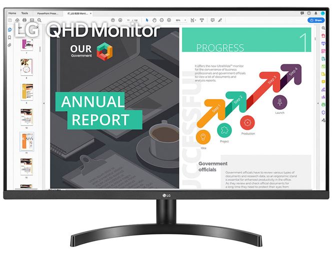 Lg 32' Ips Qhd 5ms, Hdr10 Monitor Amd Free Sync 2 K 2560x1440 Tilt Adjustment 2x Hdmi Dp Headphone Dynamic Action Sync Black Stabiliser Vesa (Ls)