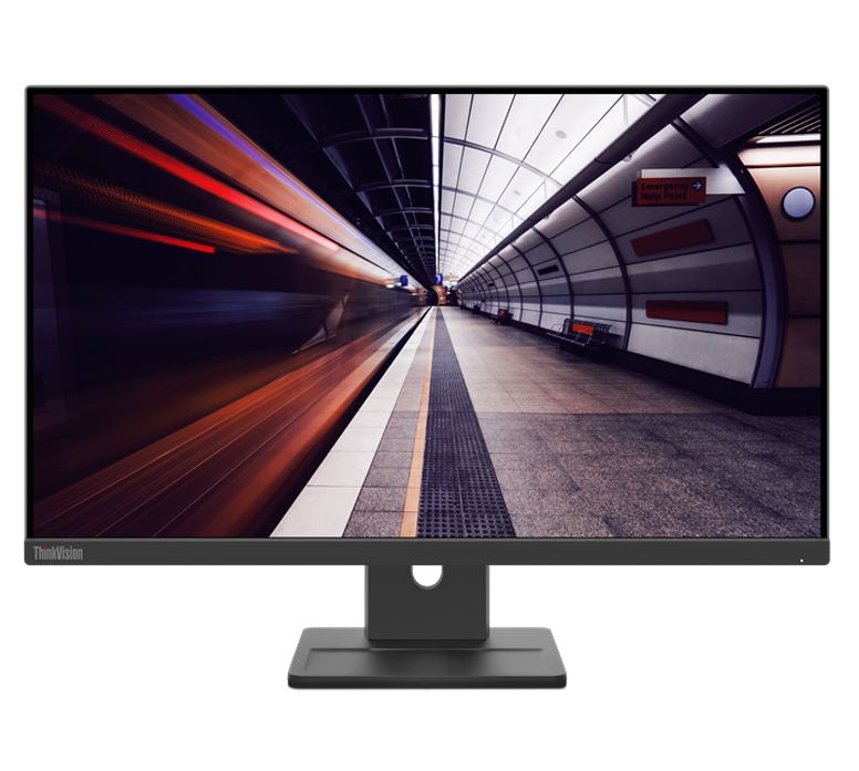 Lenovo Think Vision E24 30 23.8'/24' 100 Hz Fhd Ips Monitor 1920x1080 16:9 4ms Height Adjust Tilt Pivot Swivel Hdmi Dp Vga Speakers Vesa ~62 C7 Mar4 Au