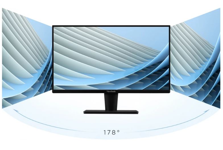 View Sonic 24' Office Ultra Thin + Super Clear Ips, 2x Speakers, 4ms 75hz, Fhd 1080, Hdmi, Vga, 3.5 Audio, Multi View, Eye Care. Vesa 75, Monitor (Ls)