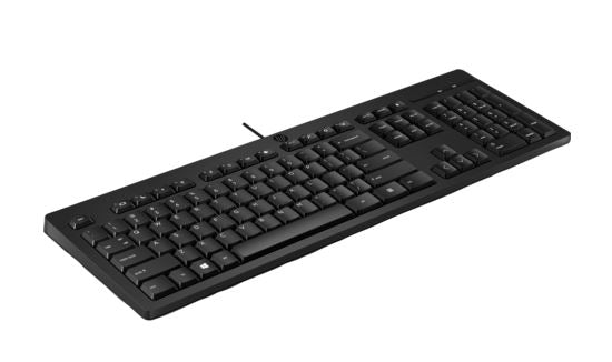 Hp 125 Wired Keyboard Compatible With Windows 10, Desktop Pc, Laptop, Notebook Usb Plug And Play Connectivity, Easy Cleaning 1 Yr Wty