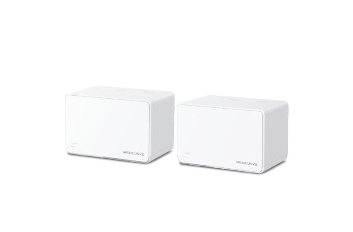 Mercusys Halo H80 X(2 Pack) Ax3000 Whole Home Mesh Wi Fi 6 System, 3000 Mbps Dual Band Wi Fi, Up To 460 Square Meters, 574/2402 Mbps, Mu Mimo (Wifi6)