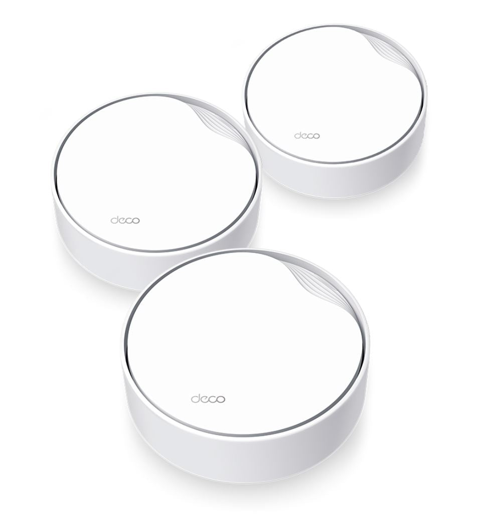 Tp Link Deco X50 Po E(3 Pack) Ax3000 Whole Home Mesh Wi Fi 6 System With Po E, 574 Mbps At 2.4 G Hz + 2402 Mbps At 5 G Hz