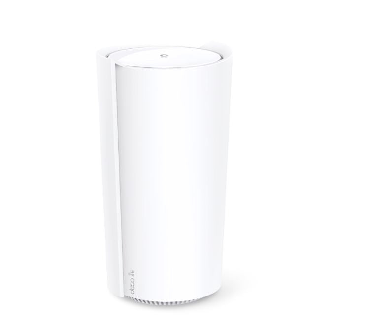 Tp Link Deco Xe200(1 Pack) Axe11000 Whole Home Mesh Wi Fi 6 E System , Tri Band Wi Fi, 4804 Mbps (6 G Hz) + 4804 Mbps (5 G Hz) + 1148 Mbps (2.4 G Hz).