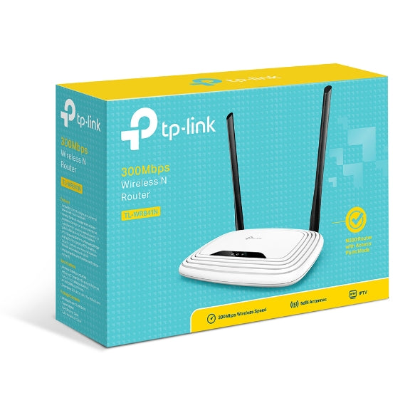 Tp Link Tl Wr841 N N300 Wireless N Router 2.4 G Hz (300 Mbps) 4x100 Mbps Lan 1x100 Mbps Wan 802.11bgn 2x5d Bi Antennas ~Tl Wr843 N