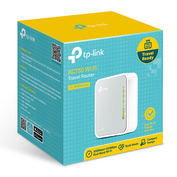 Tp Link Tl Wr902 Ac Ac750 750 Mbps Dual Band Wi Fi Wireless Travel Router 1x100 Mbps Lan/Wan Usb For 3 G/4 G Modem Pocket Size Wisp Ap Range Extender Client