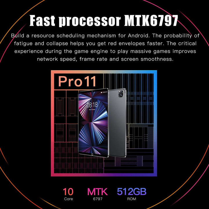 Android smart tablet Pro11 12.9 inch support WiFi Bluetooth (hot model)