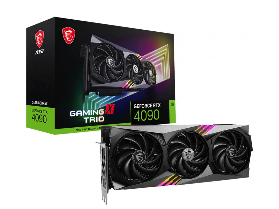 Msi N Vidia Ge Force Rtx 4090 Gaming X Trio 24 G Video Card, Pci E 4, Gddr6 X, 3x Dp 1.4a, 1x Hdmi 2.1