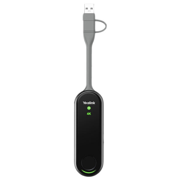 Yealink Wpp30 Wireless Presentation Pod | One Click, Trouble Free Presentations, Plug & Play, Hardware Encoding, 4 K Uhd, Wifi 16 High Speed Chip