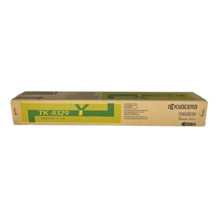 Kyocera TK8329 Yellow Toner | High-Yield OEM Yellow Cartridge
