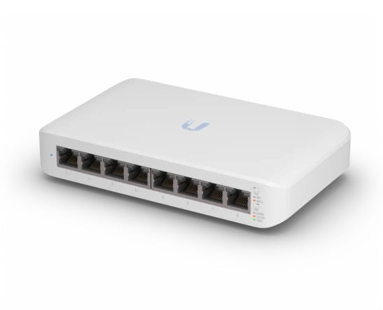 Ubiquiti Uni Fi Switch Usw Lite 8 Poe, 4x Po E Output Ports, 52 W Po E Supply, Fanless, Wall Mount Kit Included, 2 Yr Warr