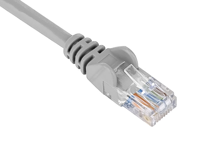 A close-up of an Astrotek AT-RJ45GR6-0.5M UTP Cat6 network cable with a grey color connector.