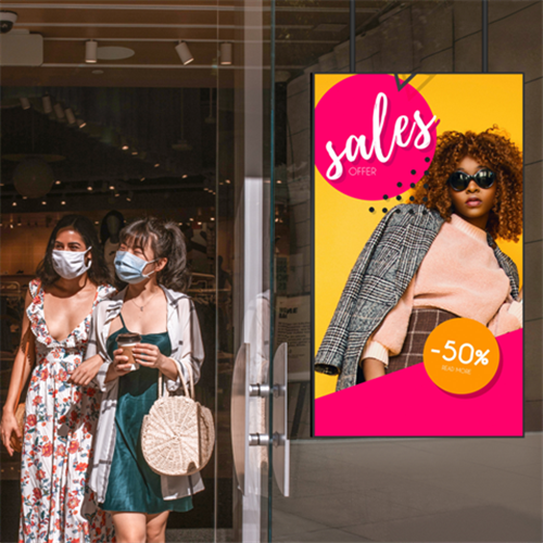 "Dynamic Advertising Solutions: 32-inch High-Brightness Digital Signage Display with Android 11, 4GB RAM, and 64GB Storage"