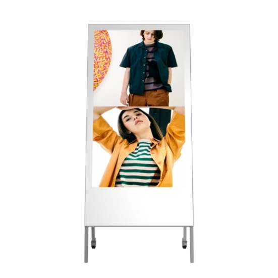 Mitsumaru 43" Mobile A-Frame Digital Signage | Indoor Advertising Display
