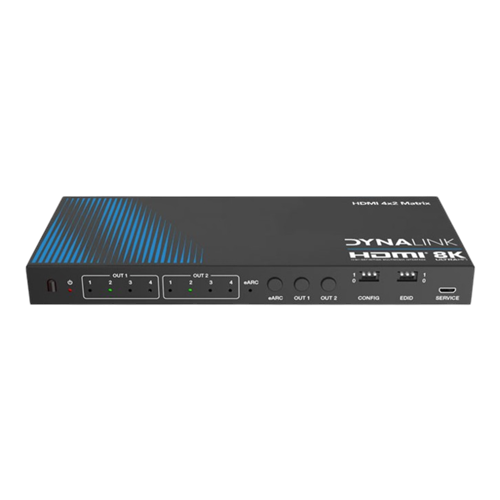 Dynalink 8K 4x2 HDMI Matrix Switcher with eARC