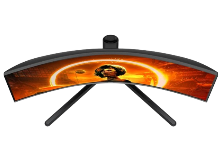 Aoc 34' Va, Wqhd (21:9) 3440 X1440, Curved 1000 R, 1ms, 165 Hz 300nits, 2 H, 2 Dp, Usb 3.2 Gen1 X4, Height Adjustable Stand, 5 W Spk, Vesa 100 X100mm (Ls)