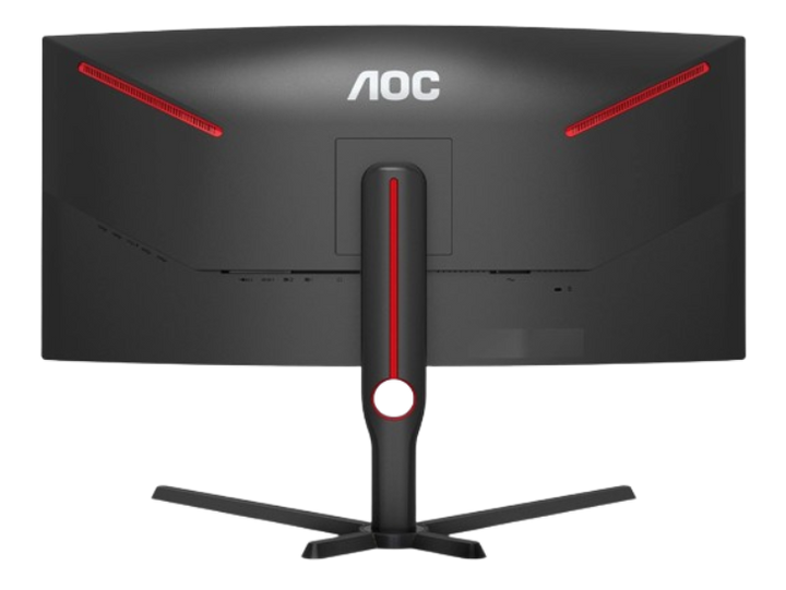 Aoc 34' Va, Wqhd (21:9) 3440 X1440, Curved 1000 R, 1ms, 165 Hz 300nits, 2 H, 2 Dp, Usb 3.2 Gen1 X4, Height Adjustable Stand, 5 W Spk, Vesa 100 X100mm (Ls)