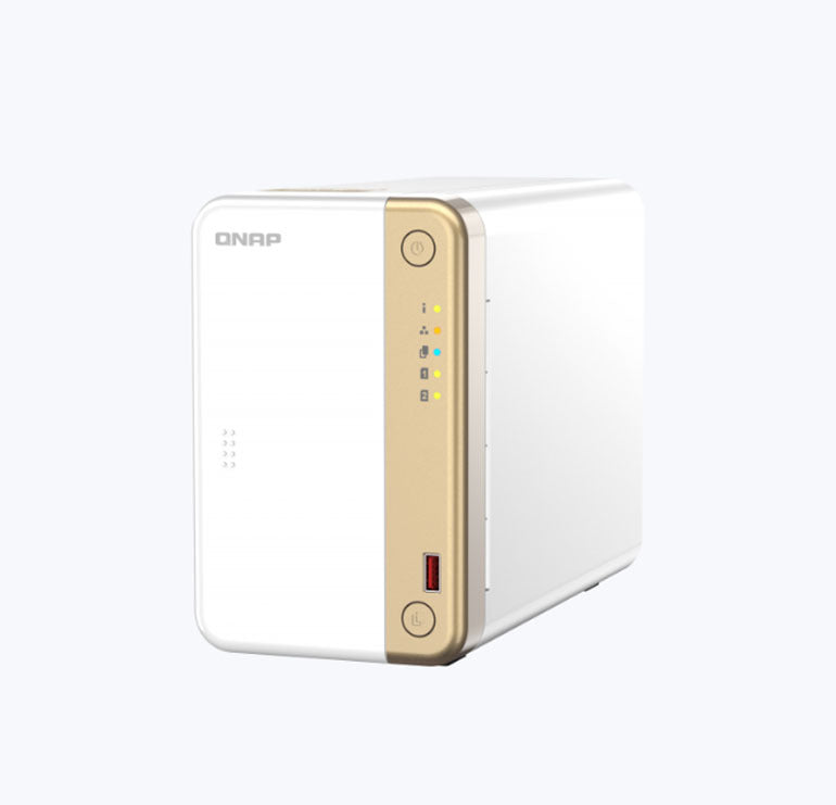Qnap Ts 262 2 Bay Multimedia Nas Intel Celeron N4505 Dual Core 2.9 G Hz 4 Gb 2.5 Gbe 2x 3.5/2.5' Sata 2x M.2 2280 Nvme Expansion