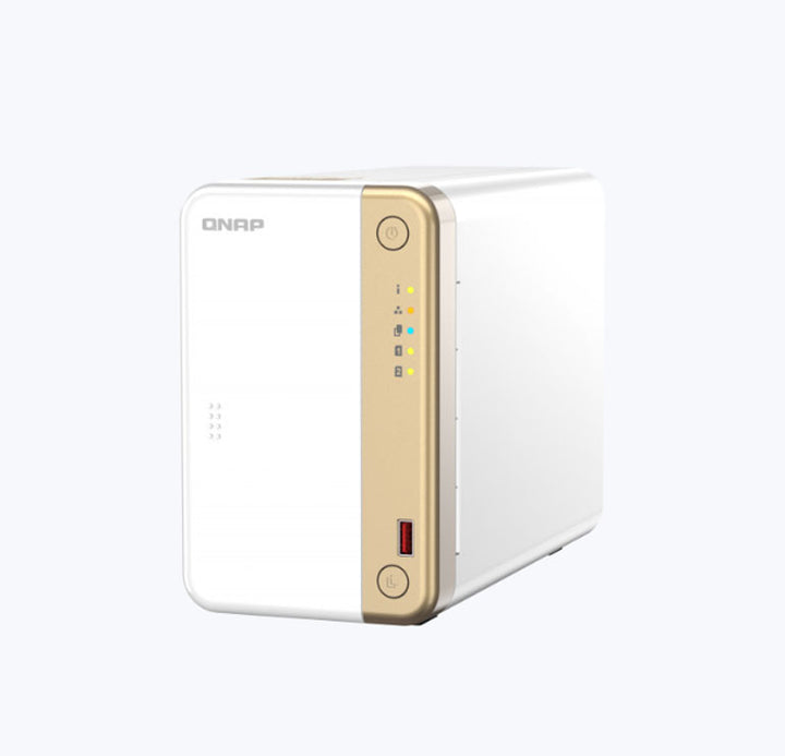 Qnap Ts 262 2 Bay Multimedia Nas Intel Celeron N4505 Dual Core 2.9 G Hz 4 Gb 2.5 Gbe 2x 3.5/2.5' Sata 2x M.2 2280 Nvme Expansion