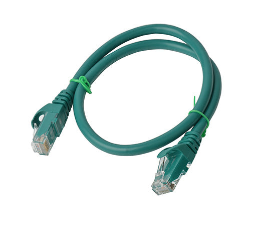 8 Ware Cat6 A Cable 0.25m (25cm) Green Color Rj45 Ethernet Network Lan Utp Patch Cord Snagless