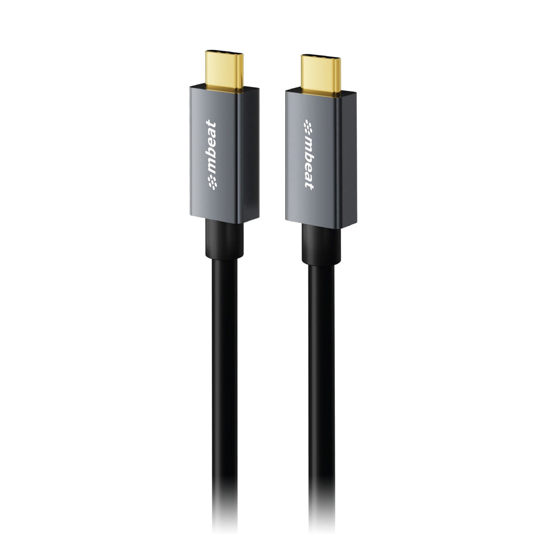 Two HDMI cables with gold connectors on a white background