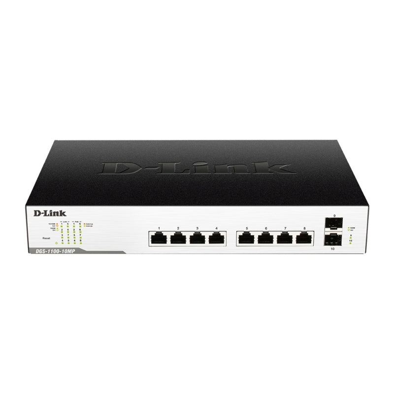 D-Link DGS-1100-10MPPV2 | 10-Port Gigabit Smart Managed PoE++ Switch
