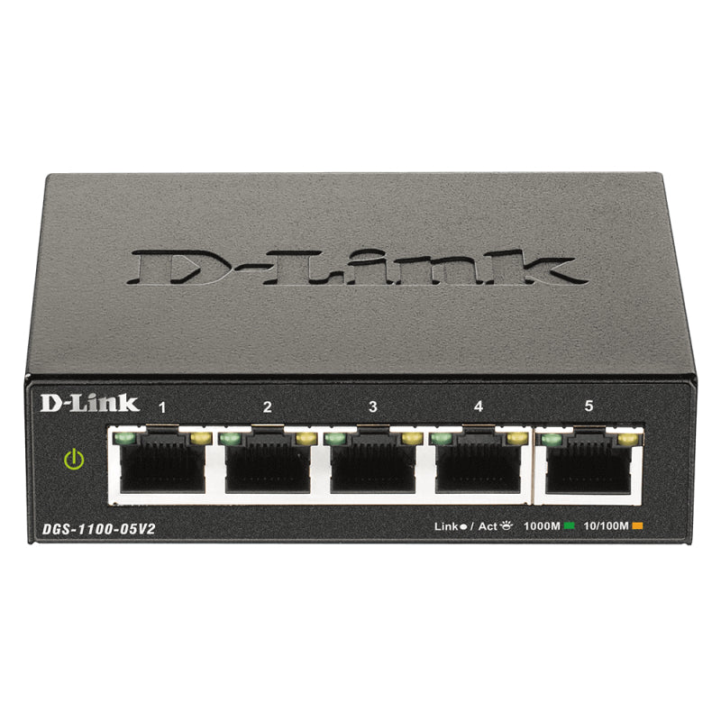D-Link DGS-1100-05V2 | 5-Port Gigabit Smart Managed Switch